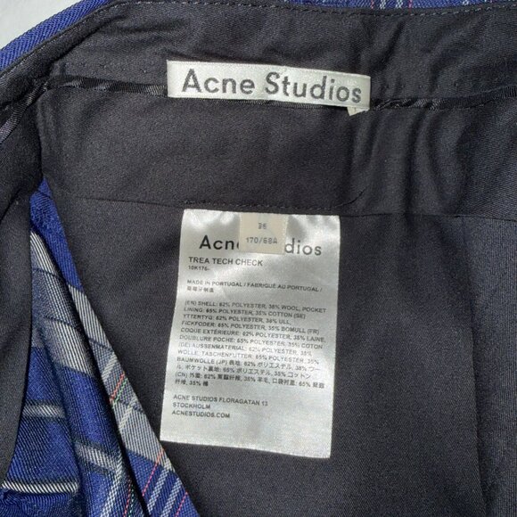 Acne Studios Trea Trouser in Plaid - Picture 8 of 8